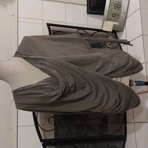 All Saints Gray Draped Top